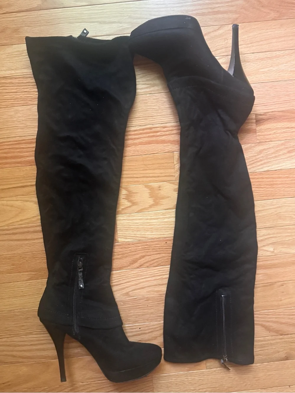 Guess by Marciano Black Over-the-Knee Stiletto Boots